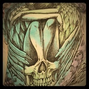 Sinful ~ Sz XL SS T-Shirt ~ Skull Angel